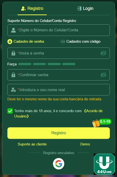 44u: Aplicativo Acesse o Melhor App Móvel de Cassino